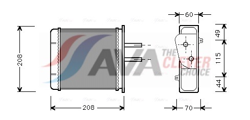 AVA QUALITY COOLING Soojusvaheti,salongiküte FTA6150