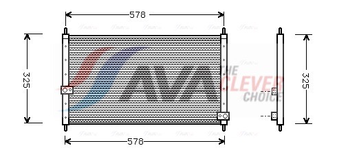 AVA QUALITY COOLING Kondensaator,kliimaseade HD5062