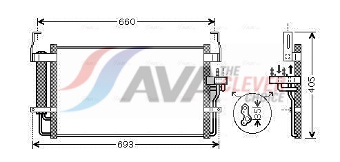 AVA QUALITY COOLING Kondensaator,kliimaseade HY5092D