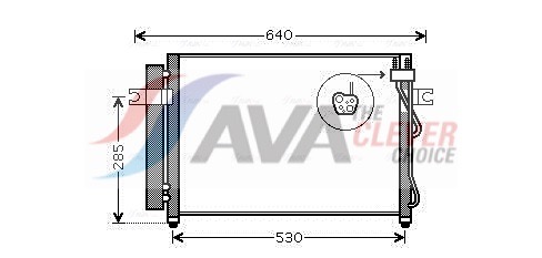 AVA QUALITY COOLING Kondensaator,kliimaseade HY5195D