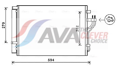 AVA QUALITY COOLING Kondensaator,kliimaseade HY5280D