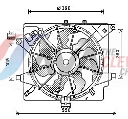 AVA QUALITY COOLING Ventilaator,mootorijahutus HY7563