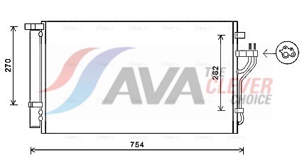 AVA QUALITY COOLING Kondensaator,kliimaseade HYA5279D