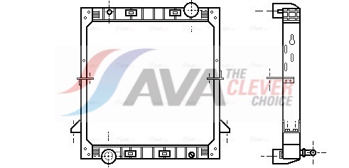 AVA QUALITY COOLING Jäähdytin,moottorin jäähdytys IV2059