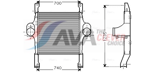 AVA QUALITY COOLING Chłodnica powietrza doładowującego IV4067