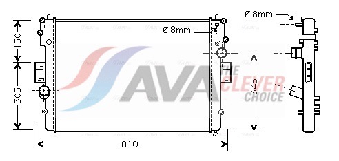 AVA QUALITY COOLING Kylare, motorkylning IVA2057