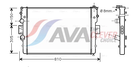 AVA QUALITY COOLING Radiaator,mootorijahutus IVA2087