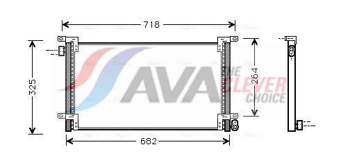 AVA QUALITY COOLING Kondensor, klimatanläggning IVA5044