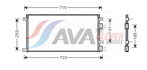 AVA QUALITY COOLING Kondensaator,kliimaseade IVA5058