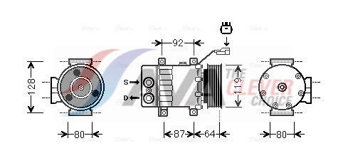 AVA QUALITY COOLING Kompressor,kliimaseade JEAK047