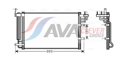 AVA QUALITY COOLING Kondensaator,kliimaseade KA5093D