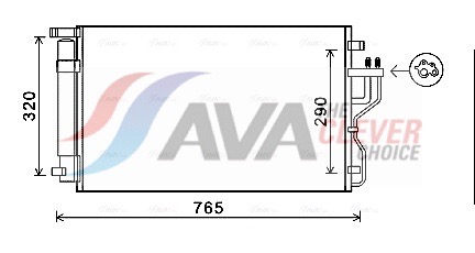 AVA QUALITY COOLING Kondensaator,kliimaseade KA5153D
