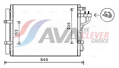 AVA QUALITY COOLING Kondensaator,kliimaseade KA5188D