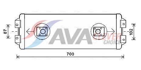 AVA QUALITY COOLING Chłodnica oleju, olej silnikowy ME3281