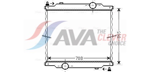 AVA QUALITY COOLING Chłodnica, układ chłodzenia silnika MN2054N