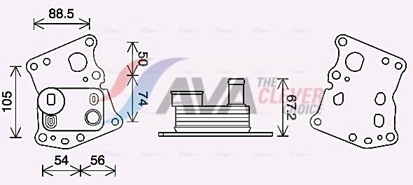 AVA QUALITY COOLING Õlijahuti, mootoriõli MS3701
