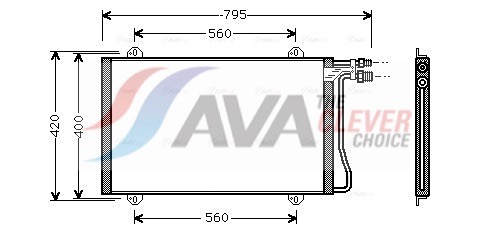 AVA QUALITY COOLING Kondensaator,kliimaseade MS5219