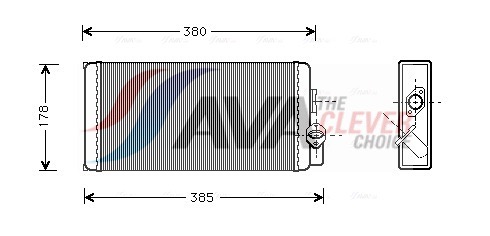 AVA QUALITY COOLING Soojusvaheti,salongiküte MS6188