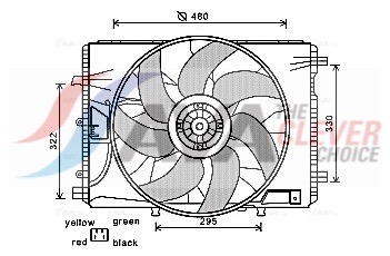 AVA QUALITY COOLING Ventilaator,mootorijahutus MS7522