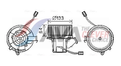 AVA QUALITY COOLING Elektrimootor,salongiventilaator MS8628