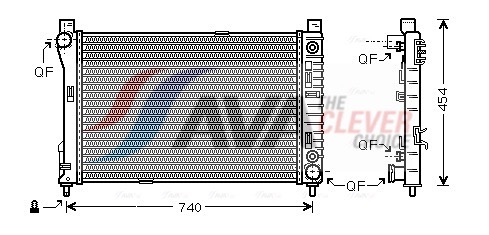 AVA QUALITY COOLING Radiaator,mootorijahutus MSA2286