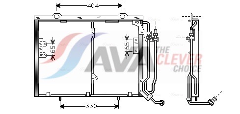 AVA QUALITY COOLING Kondensaator,kliimaseade MSA5245