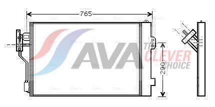AVA QUALITY COOLING Kondensaator,kliimaseade MSA5352D
