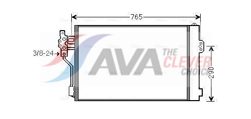 AVA QUALITY COOLING Kondensaator,kliimaseade MSA5484D