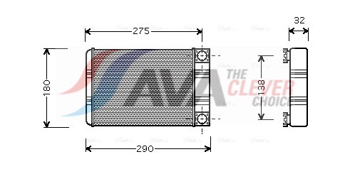 AVA QUALITY COOLING Soojusvaheti,salongiküte MSA6312