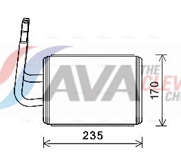 AVA QUALITY COOLING Soojusvaheti,salongiküte MZA6268