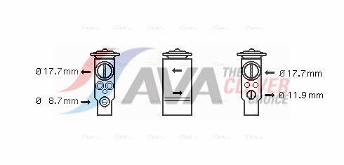 AVA QUALITY COOLING Ekspansiooniklapp,kliimaseade OL1411