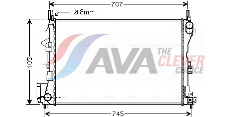 AVA QUALITY COOLING Radiaator,mootorijahutus OL2338