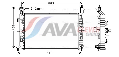 AVA QUALITY COOLING Radiaator,mootorijahutus OL2345