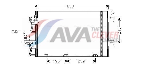 AVA QUALITY COOLING kondensatorius, oro kondicionierius OL5366D