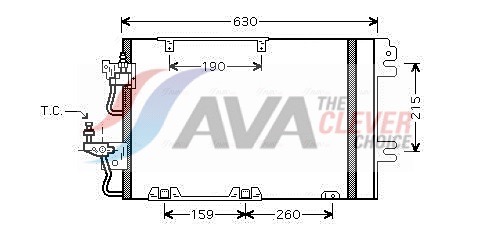 AVA QUALITY COOLING kondensatorius, oro kondicionierius OL5367D