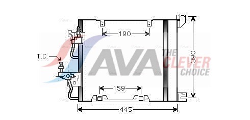 AVA QUALITY COOLING kondensatorius, oro kondicionierius OL5368D