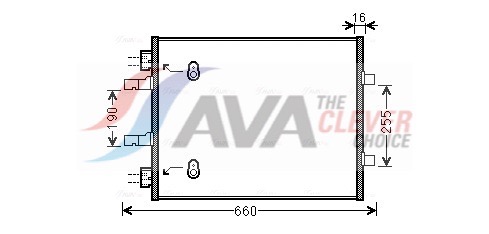 AVA QUALITY COOLING Kondensaator,kliimaseade OL5480