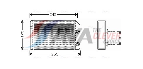 AVA QUALITY COOLING Soojusvaheti,salongiküte OL6315