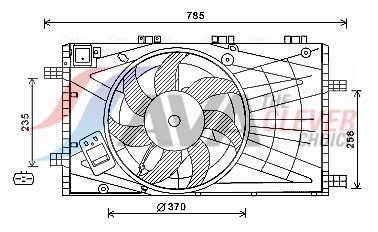 AVA QUALITY COOLING Ventilaator,mootorijahutus OL7621