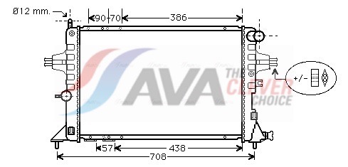 AVA QUALITY COOLING Radiaator,mootorijahutus OLA2252