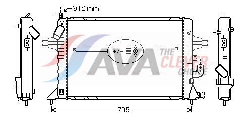 AVA QUALITY COOLING Radiaator,mootorijahutus OLA2294