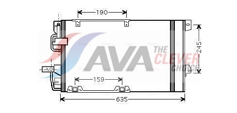 AVA QUALITY COOLING Kondensaator,kliimaseade OLA5326D