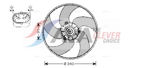 AVA QUALITY COOLING Ventilaator,mootorijahutus PE7522