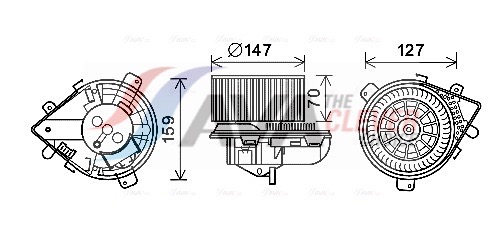 AVA QUALITY COOLING Elektrimootor,salongiventilaator PE8393