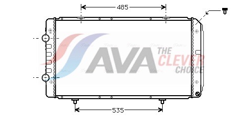 AVA QUALITY COOLING Radiaator,mootorijahutus PEA2268