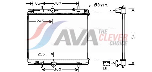 AVA QUALITY COOLING Radiaator,mootorijahutus PEA2331