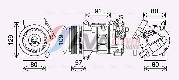 AVA QUALITY COOLING Kompressor,kliimaseade PEAK407