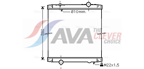 AVA QUALITY COOLING Chłodnica, układ chłodzenia silnika RE2011N