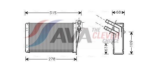 AVA QUALITY COOLING Soojusvaheti,salongiküte RT6228