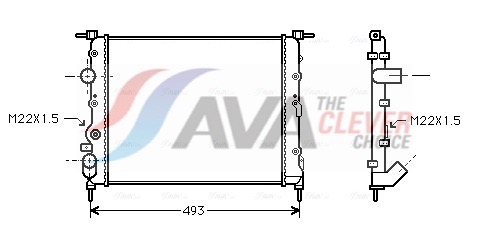 AVA QUALITY COOLING Radiaator,mootorijahutus RTA2197